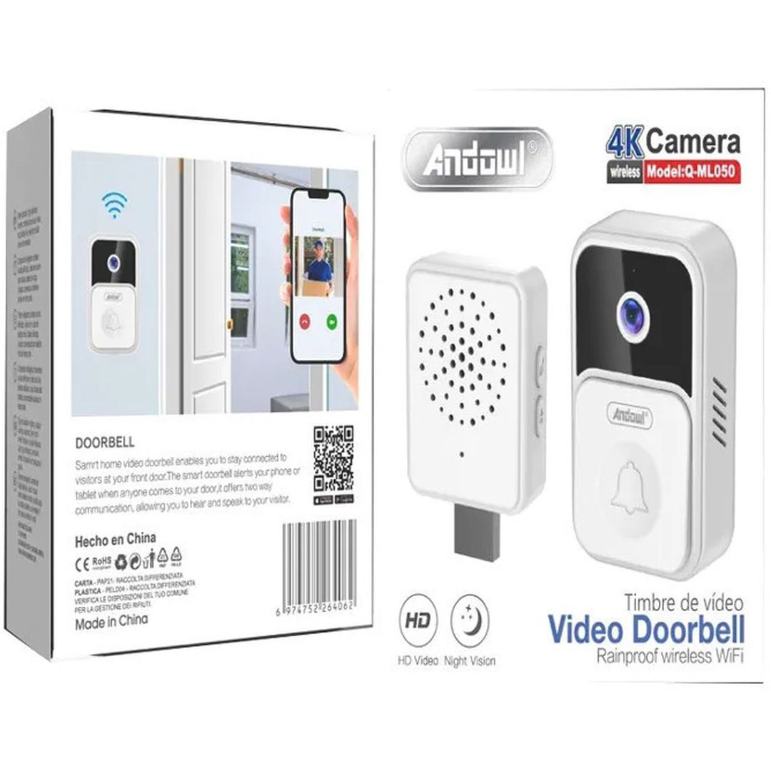 Andowl Κουδούνι Πόρτας με Κάμερα Q-ML050