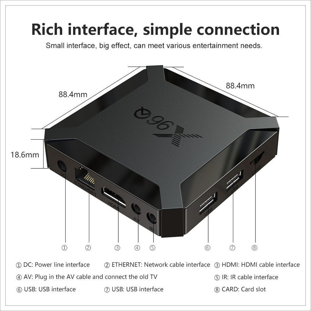 TV Box X96Q 4K UHD με WiFi 2GB RAM και 16GB Αποθηκευτικό Χώρο με Λειτουργικό Android 10.0
