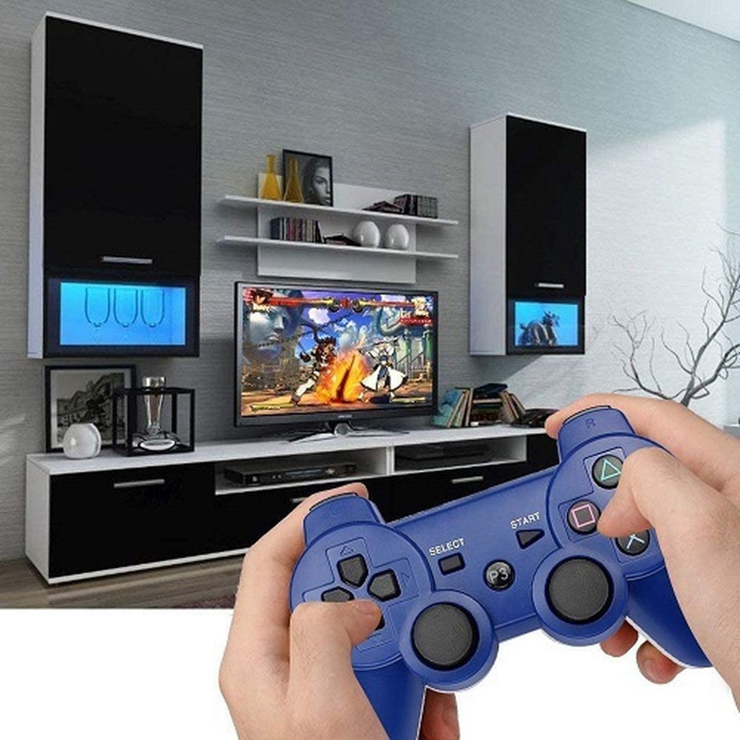 Doubleshock Ασύρματο Gamepad για PS3 Μπλε