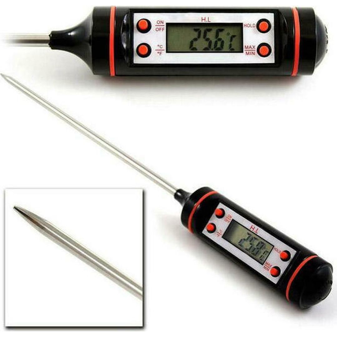 TP101 Ψηφιακό Θερμόμετρο Μαγειρικής με Ακίδα -50°C / +300°C Black