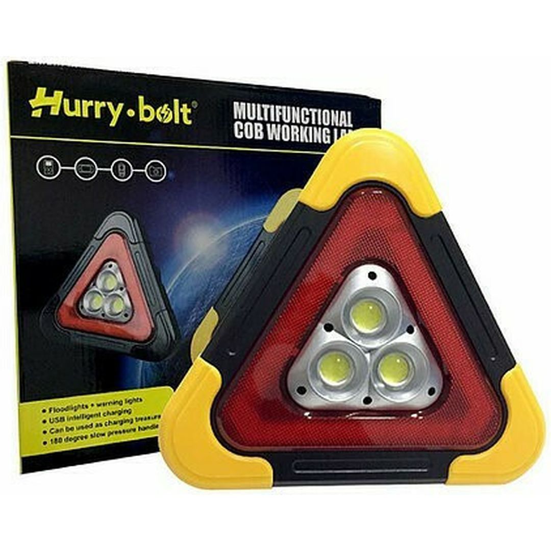 Hurry Bolt HB-7709 Φακός Επαναφορτιζόμενος - Τρίγωνο Ασφαλείας