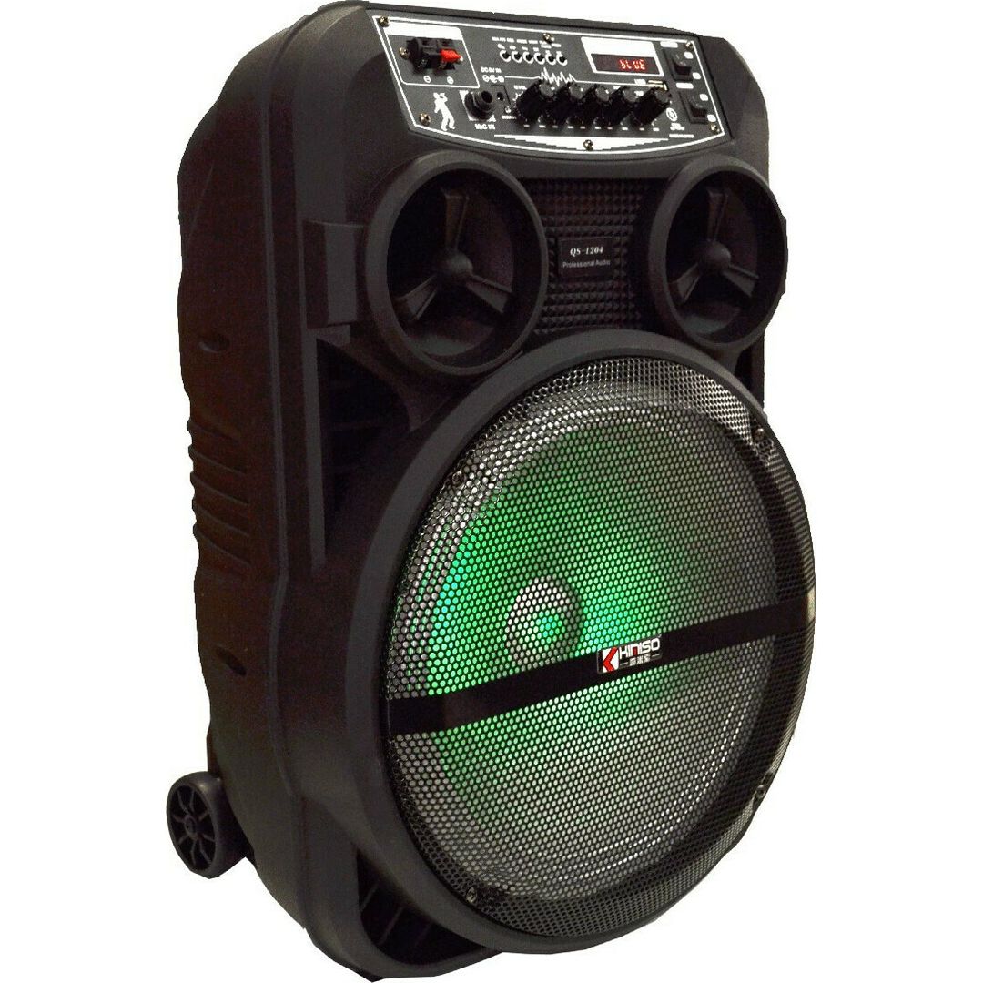 Σύστημα Karaoke με Ενσύρματo Μικρόφωνo QS-1204 σε Μαύρο Χρώμα