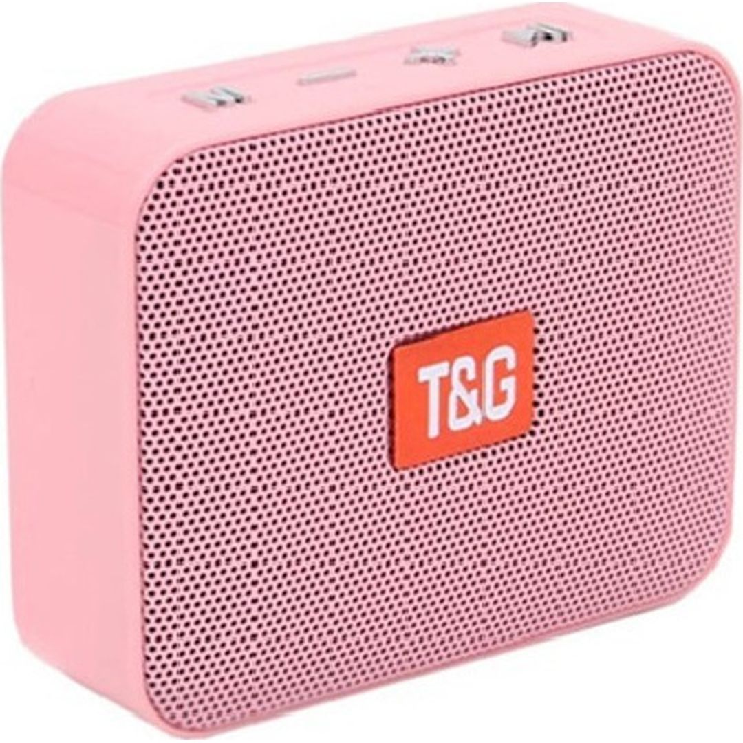 T&G TG-166 Ηχείο Bluetooth 5W με Διάρκεια Μπαταρίας έως 2 ώρες Ροζ
