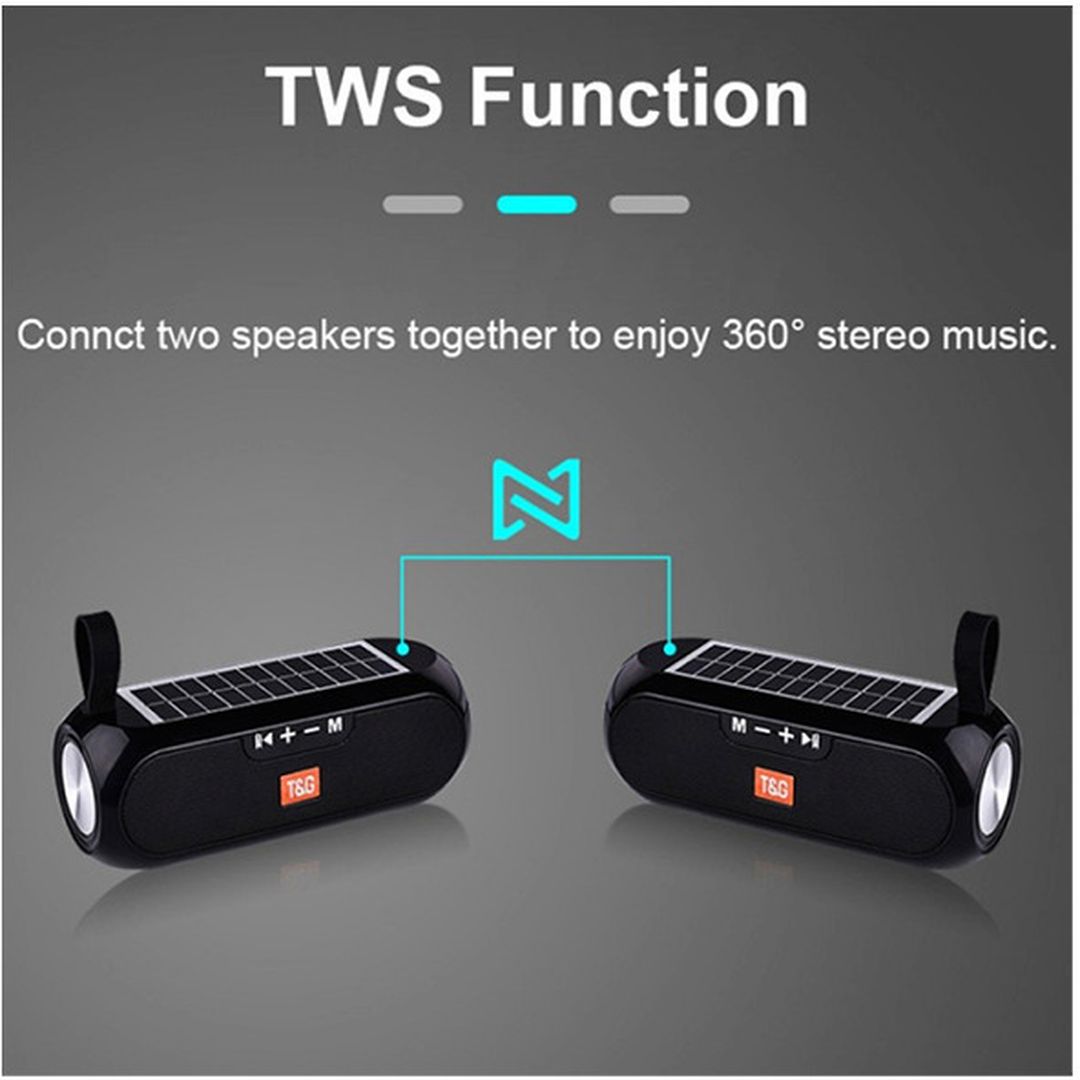 T&G TG-182 Ηχείο Bluetooth με Ραδιόφωνο Μαύρο