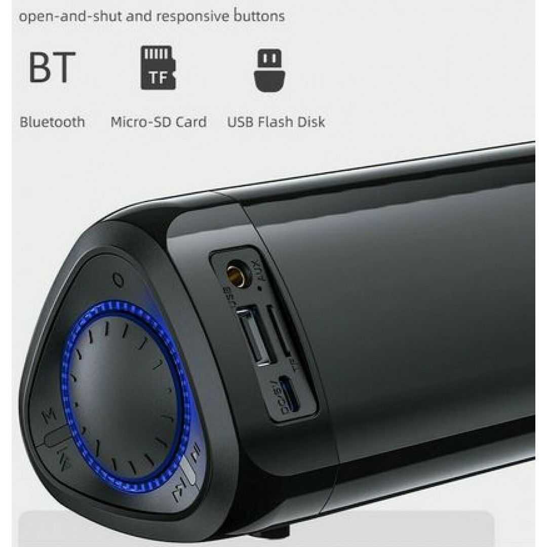 Awei Y333 Ηχείο Bluetooth 10W με Ραδιόφωνο και Διάρκεια Μπαταρίας έως 3.5 ώρες Μαύρο