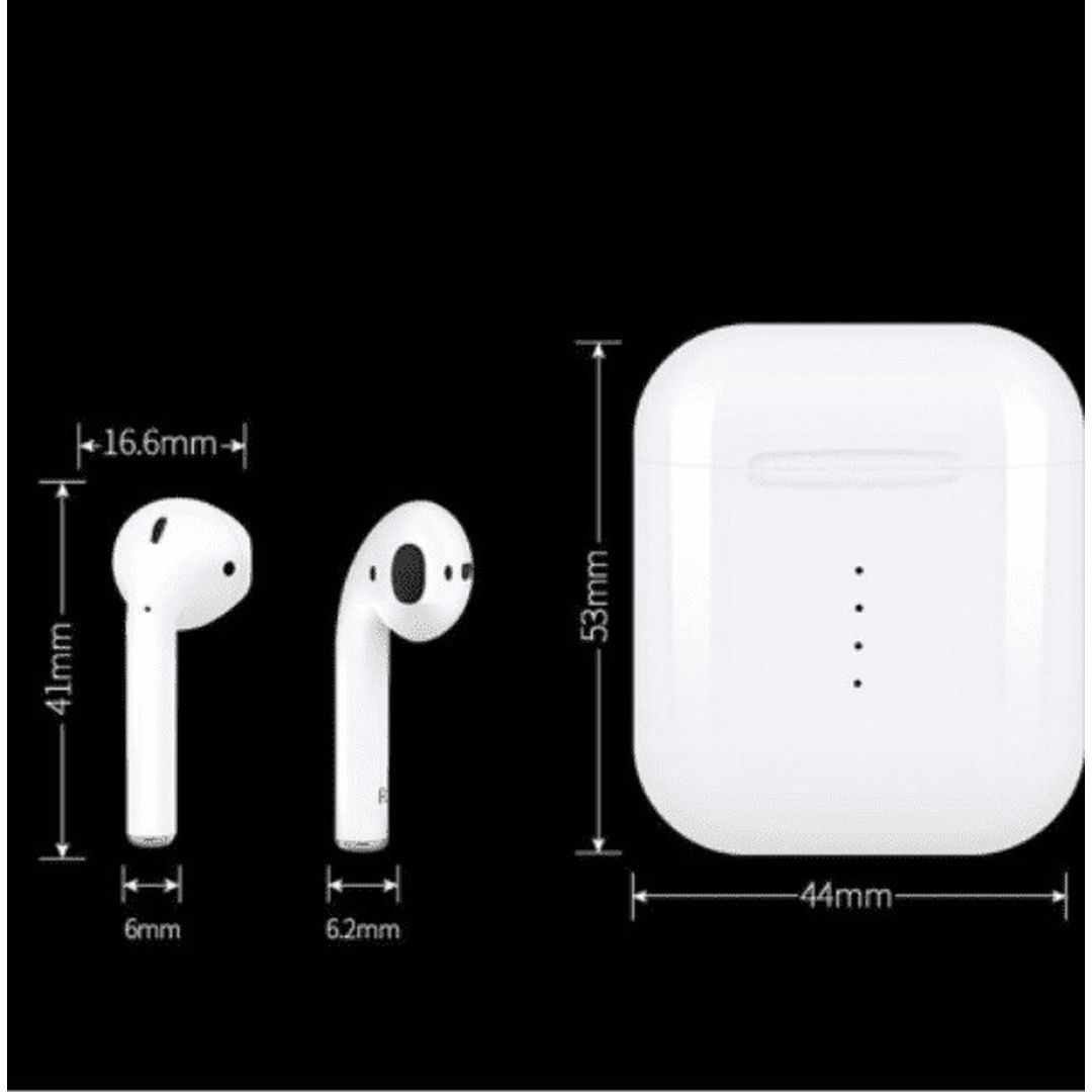 i666 Earbud Bluetooth Handsfree Ακουστικά με Θήκη Φόρτισης Λευκά