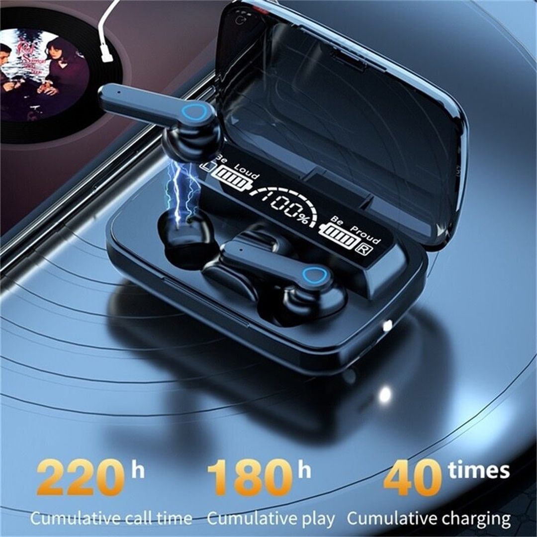 Valdus M19 In-ear Bluetooth Handsfree Ακουστικά με Αντοχή στον Ιδρώτα και Θήκη Φόρτισης Μαύρα