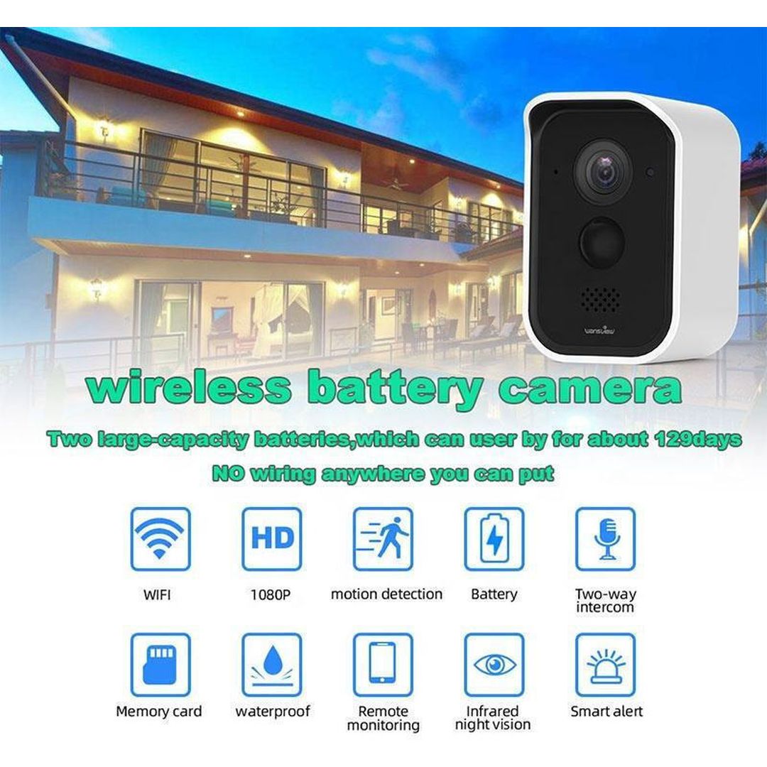 IP Κάμερα Παρακολούθησης Wi-Fi 1080p Full HD Αδιάβροχη Μπαταρίας με Αμφίδρομη Επικοινωνία 809
