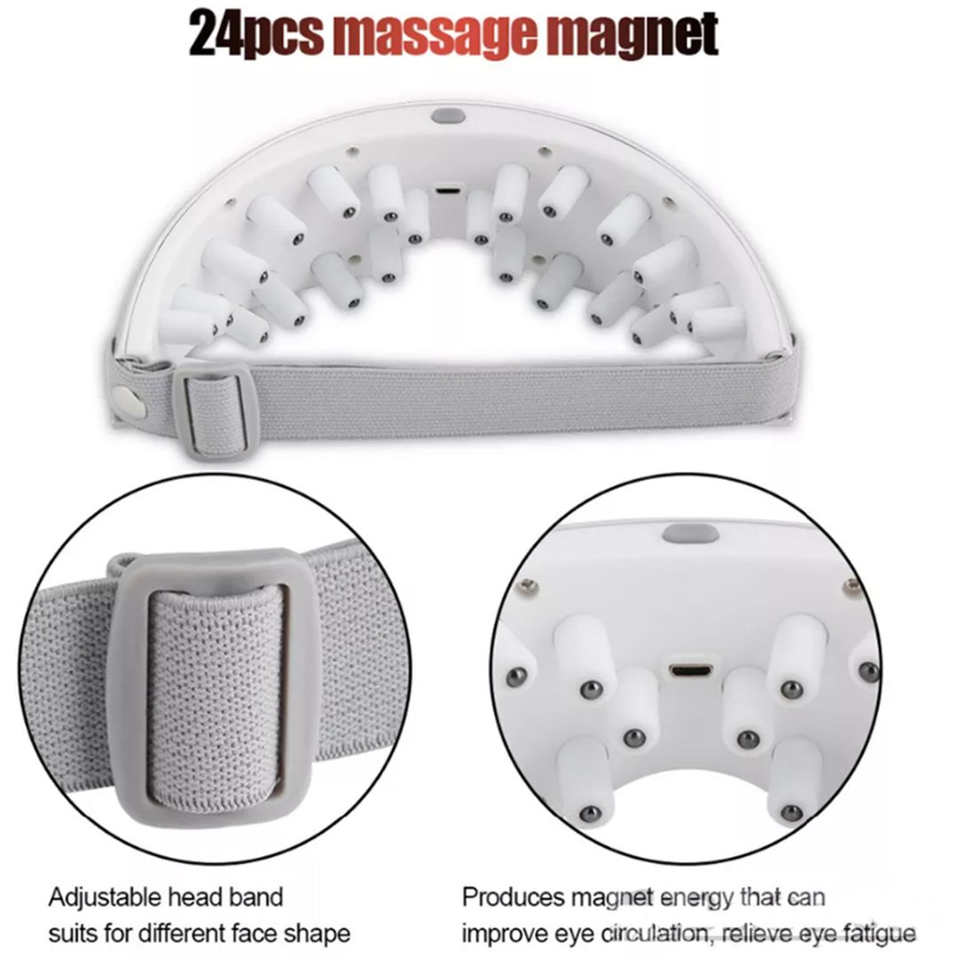 Eye Massager Συσκευή Μασάζ για τα Μάτια με Δόνηση Μαύρη H-990