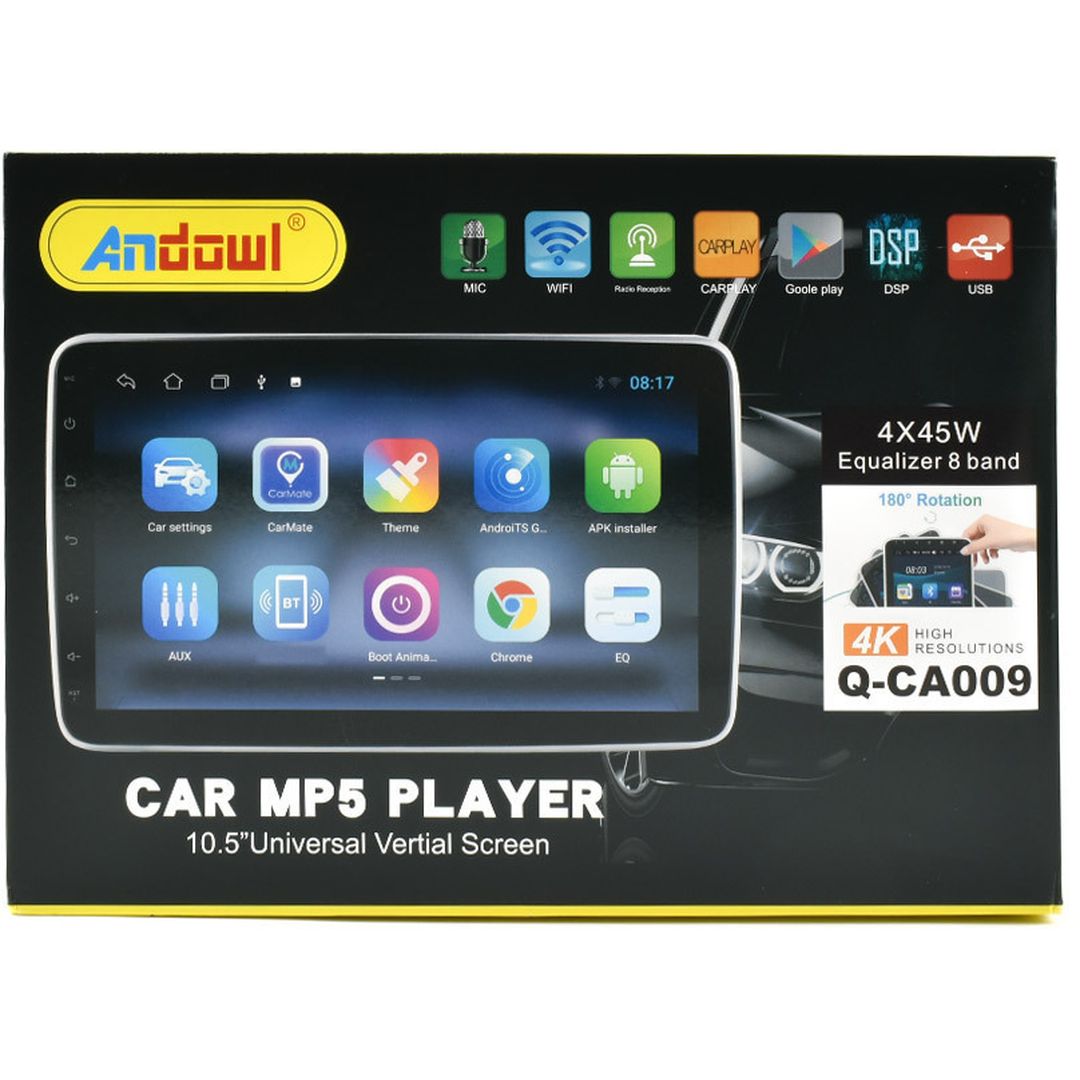 Andowl Ηχοσύστημα Αυτοκινήτου Universal 2DIN (Bluetooth/USB/GPS) με Οθόνη Αφής 10.5