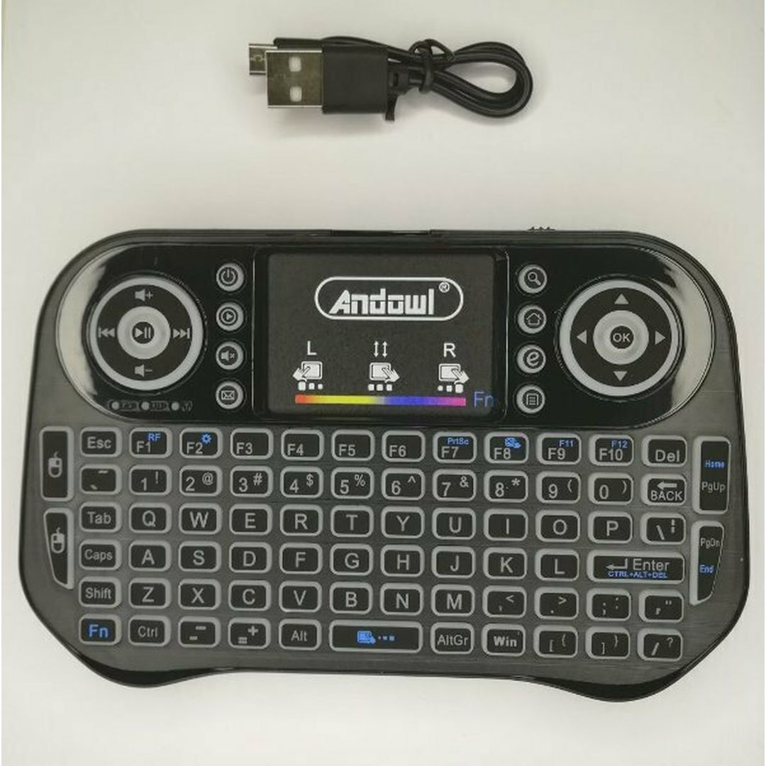 Andowl Q-K09X Ασύρματο Πληκτρολόγιο με Touchpad Αγγλικό US