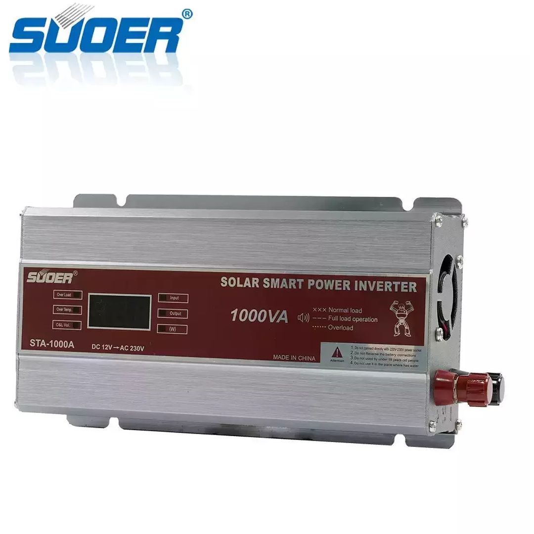 SUOER STA-1000A Inverter Τροποποιημένου Ημιτόνου 1000W 12V