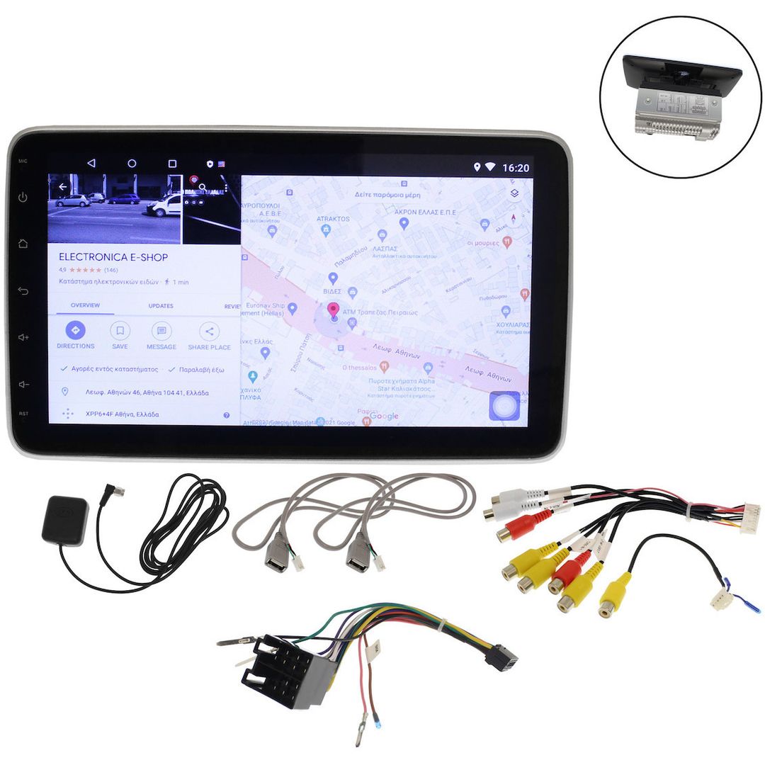 Fony 1088A Ηχοσύστημα Αυτοκινήτου Universal 2DIN +32GB Bluetooth/USB/AUX/WiFi/GPS με Οθόνη 10