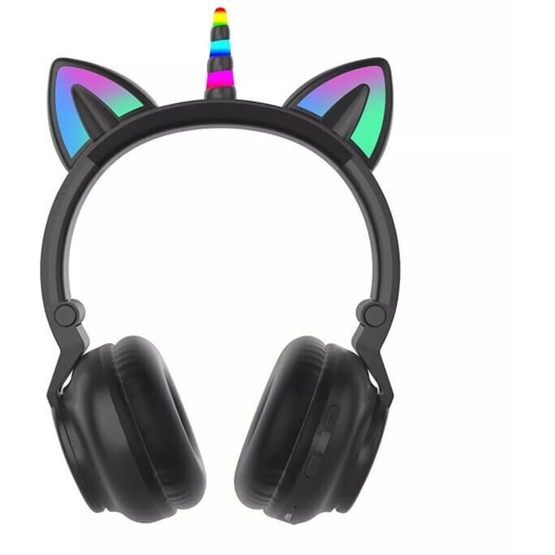 Unicorn STN-27 Ασύρματα Bluetooth Over Ear Ακουστικά με 7 ώρες Λειτουργίας Μαύρα