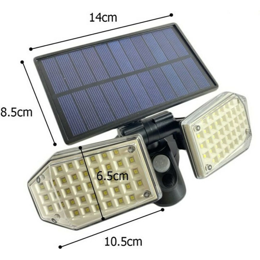 Ηλιακός Προβολέας LED 2.5W Ψυχρό Λευκό 6000K με Αισθητήρα Κίνησης SH-078