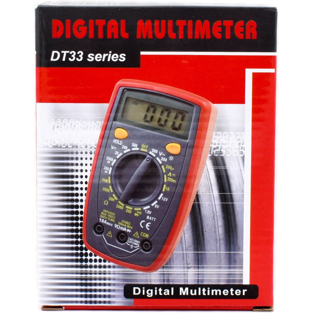 DPM DT33D Ψηφιακό Πολύμετρο με Buzzer με Μέτρηση AC / DC / Αντίστασης