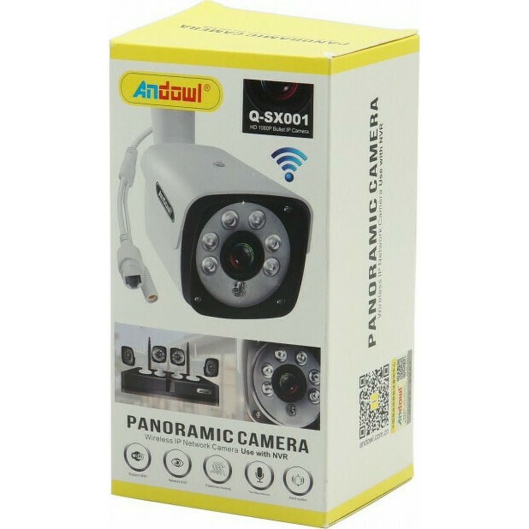 Andowl IP Κάμερα Παρακολούθησης Wi-Fi 1080p Full HD Αδιάβροχη με Μικρόφωνο Q-SX001