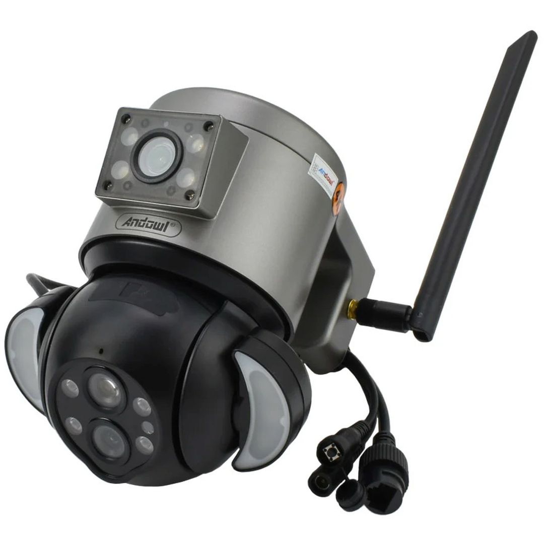 Andowl IP Κάμερα Παρακολούθησης Wi-Fi 4K Αδιάβροχη με Αμφίδρομη Επικοινωνία σε Μαύρο Χρώμα Q-SX921