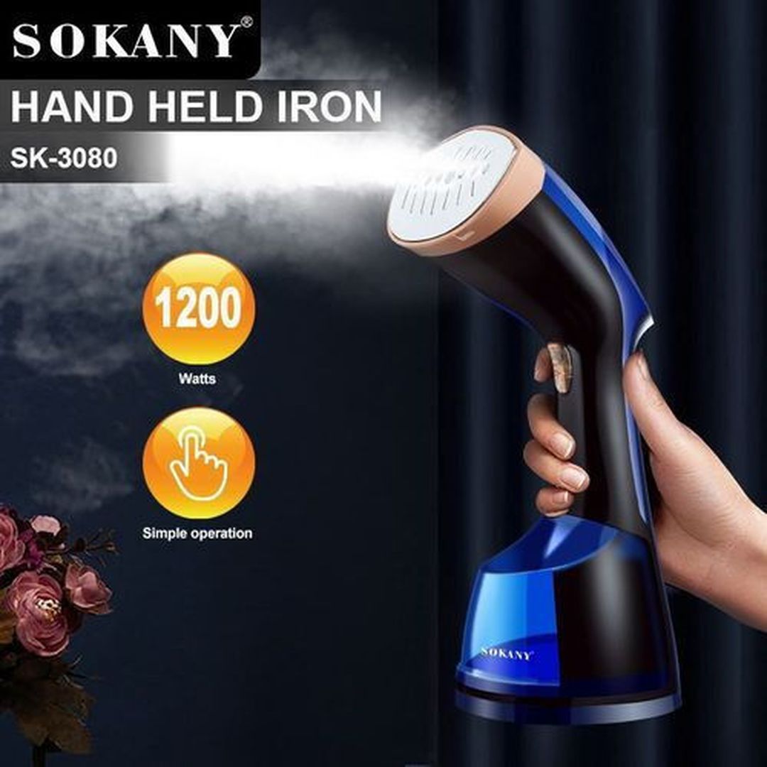 Sokany SK-3080 Ατμοκαθαριστής Ρούχων Χειρός 1200W με Δοχείο 250ml Μπλε