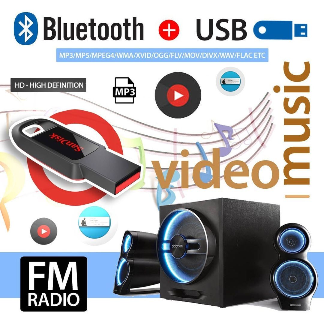 Ηχοσύστημα Αυτοκινήτου Universal 2DIN (Bluetooth/USB) με Οθόνη 7