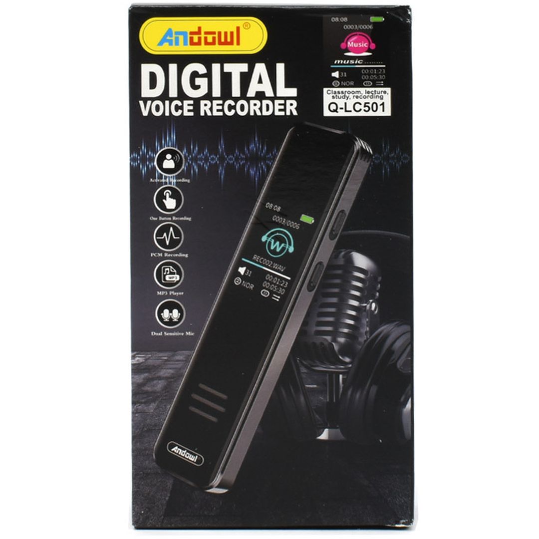Andowl Συσκευή Υπαγόρευσης Q-LC501 με Eσωτερική Μνήμη 8GB
