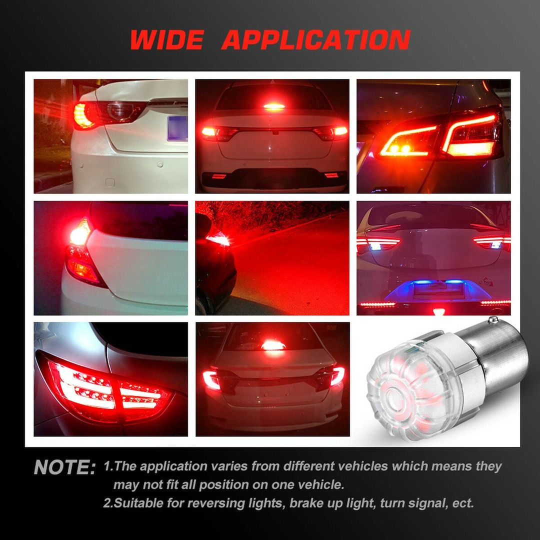 NovSight Λάμπες Αυτοκινήτου & Μοτοσυκλέτας BA15S LED Κόκκινο 12V 9W 2τμχ A500 SL2 1156R