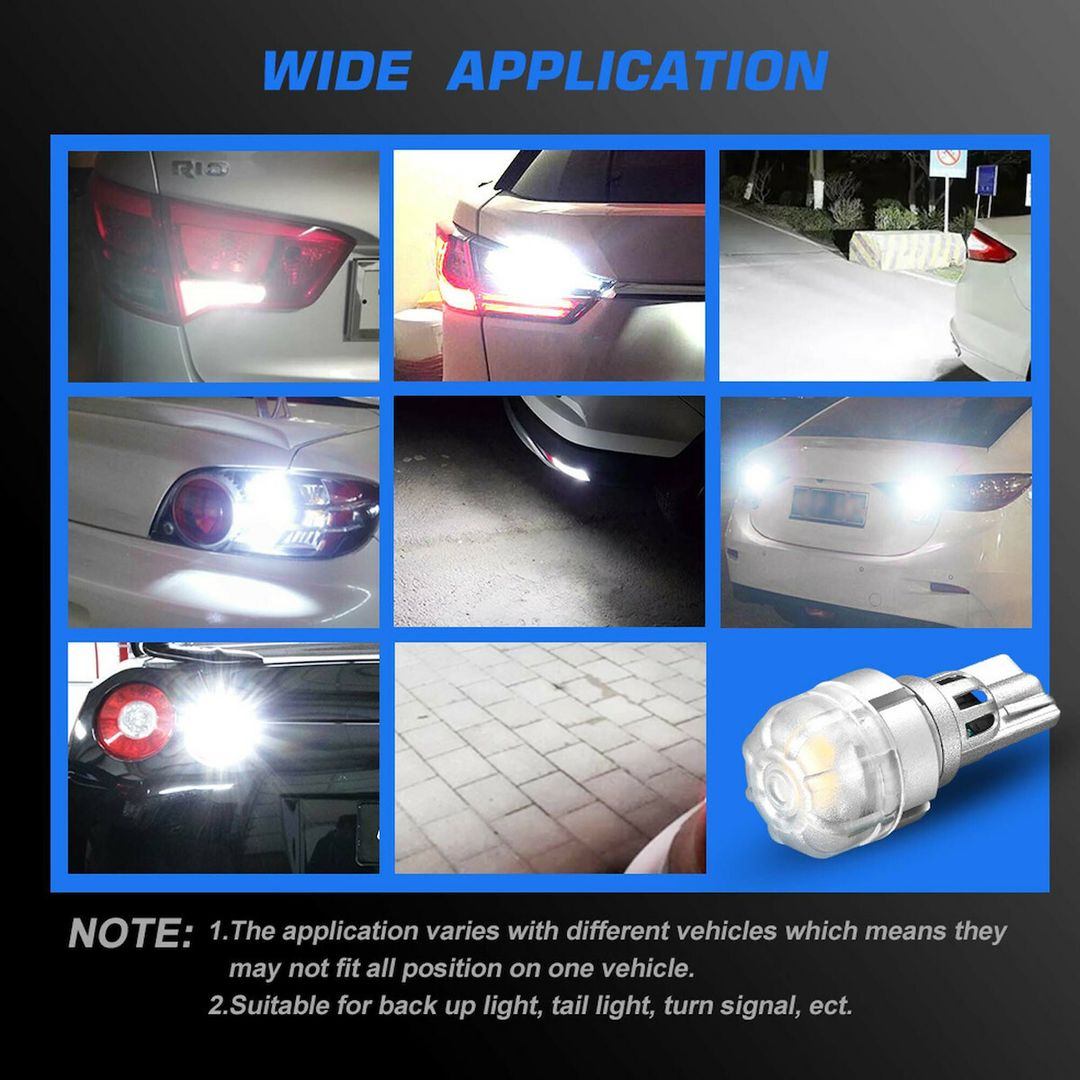 NovSight Λάμπες Αυτοκινήτου & Μοτοσυκλέτας T15 LED 6500K Ψυχρό Λευκό 12V 6W 2τμχ A500 SL2 T15W