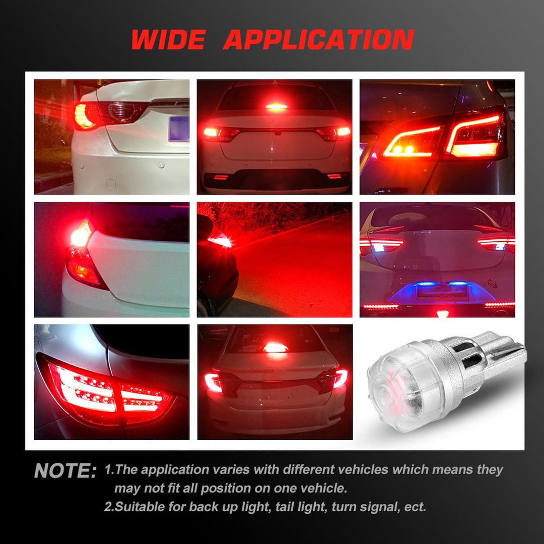 NovSight Λάμπες Αυτοκινήτου & Μοτοσυκλέτας T10 LED Κόκκινο 12V 3W 2τμχ A500 SL2 T10R