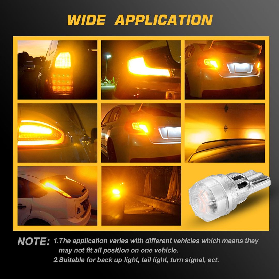 NovSight Λάμπες Αυτοκινήτου & Μοτοσυκλέτας T10 LED Πορτοκαλί 12V 3W 2τμχ A500 SL2 T10O