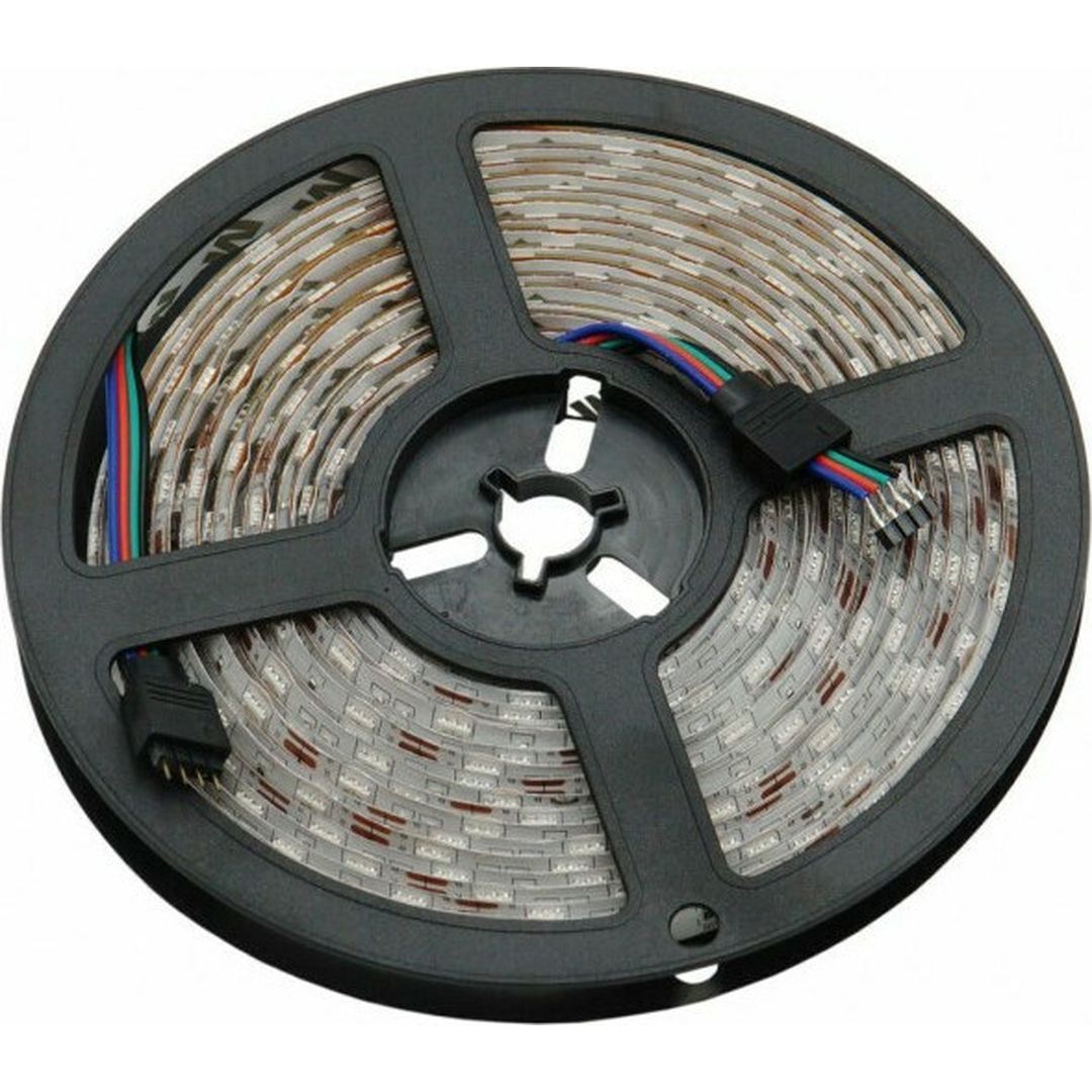 Andowl Ταινία LED Τροφοδοσίας 12V RGB Μήκους 5m Σετ με Τηλεχειριστήριο και Τροφοδοτικό Τύπου SMD5050 Q-T168