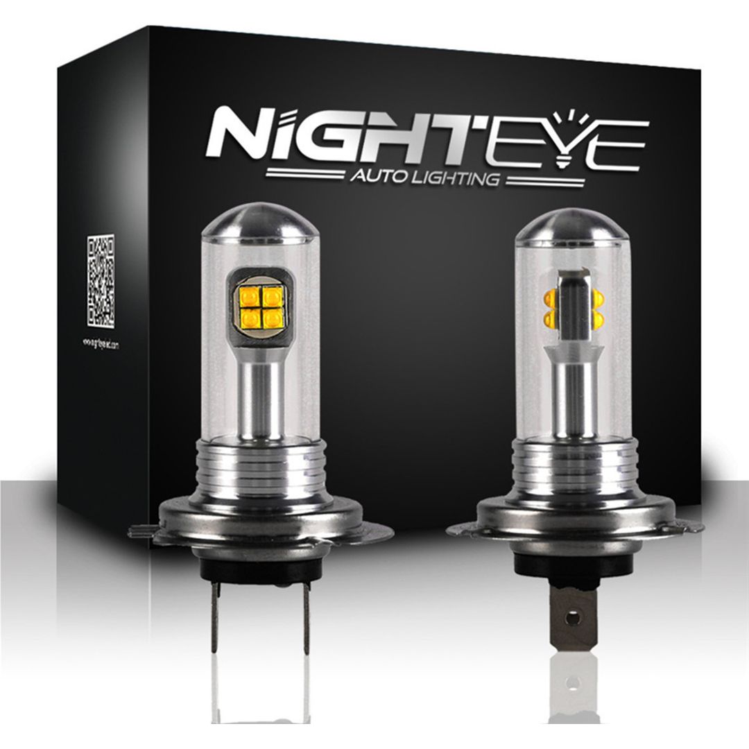 Nighteye Λάμπες Αυτοκινήτου & Μοτοσυκλέτας H7 A334-A18 H7 LED 6000K 12V / 24V 80W 2τμχ