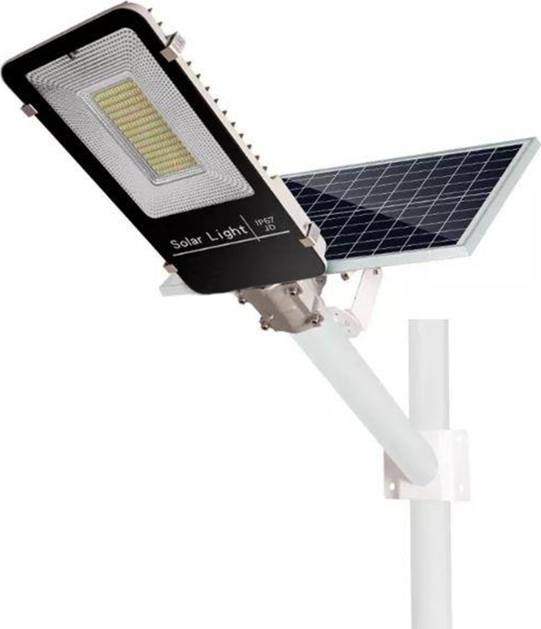 Ηλιακό Φωτιστικό Δρόμου 50W 5800lm Ψυχρό Λευκό 6500K με Φωτοκύτταρο και Τηλεχειριστήριο IP67 JD-650