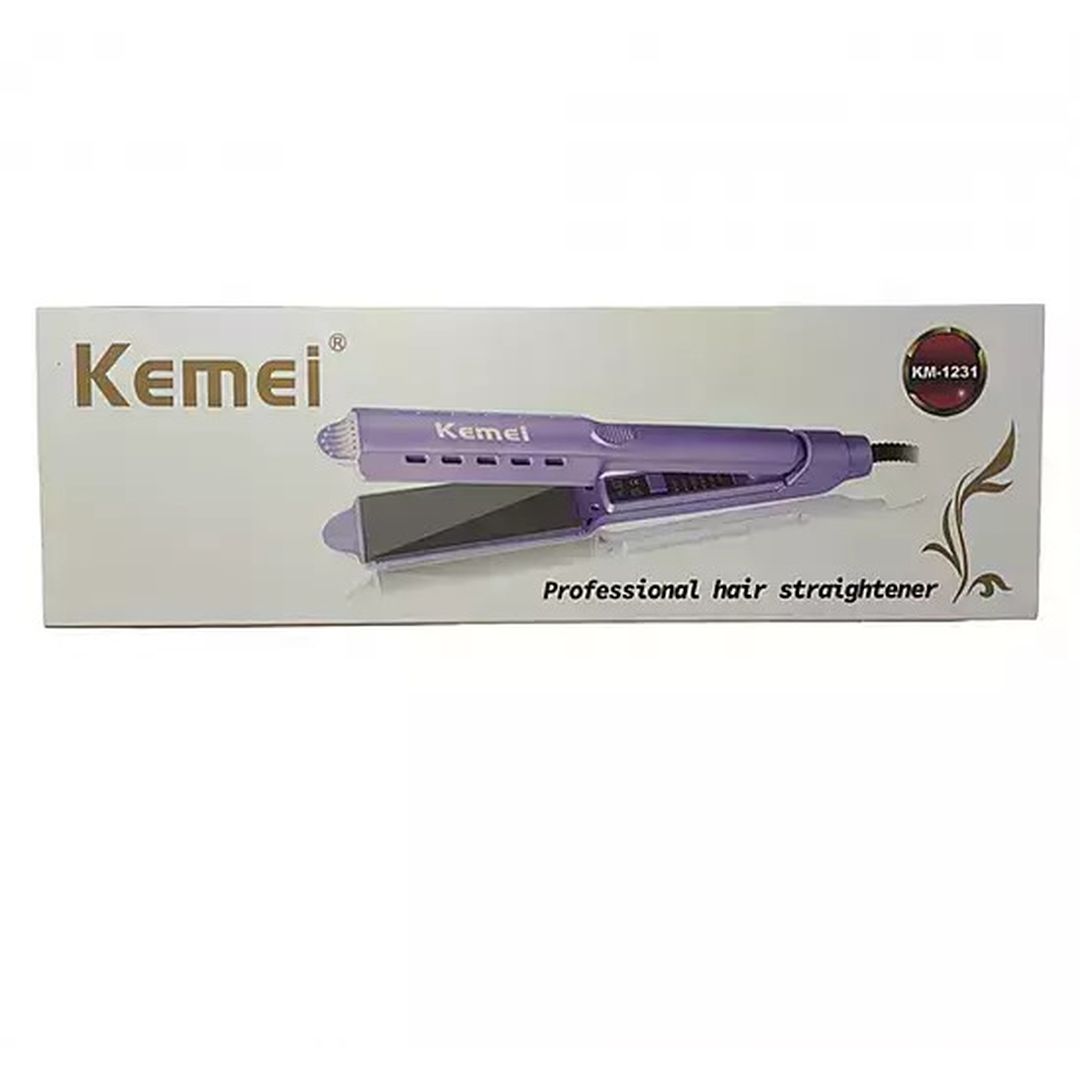 Kemei KM-1231 Πρέσα Μαλλιών με Κεραμικές Πλάκες 48W