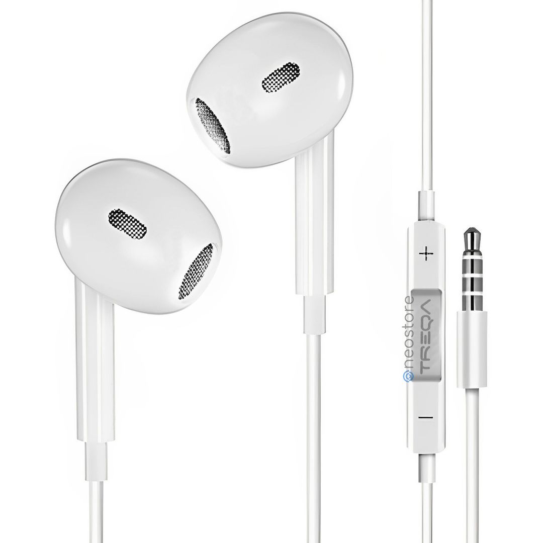 Treqa EP-758 Earbuds Handsfree με Βύσμα 3.5mm Λευκό