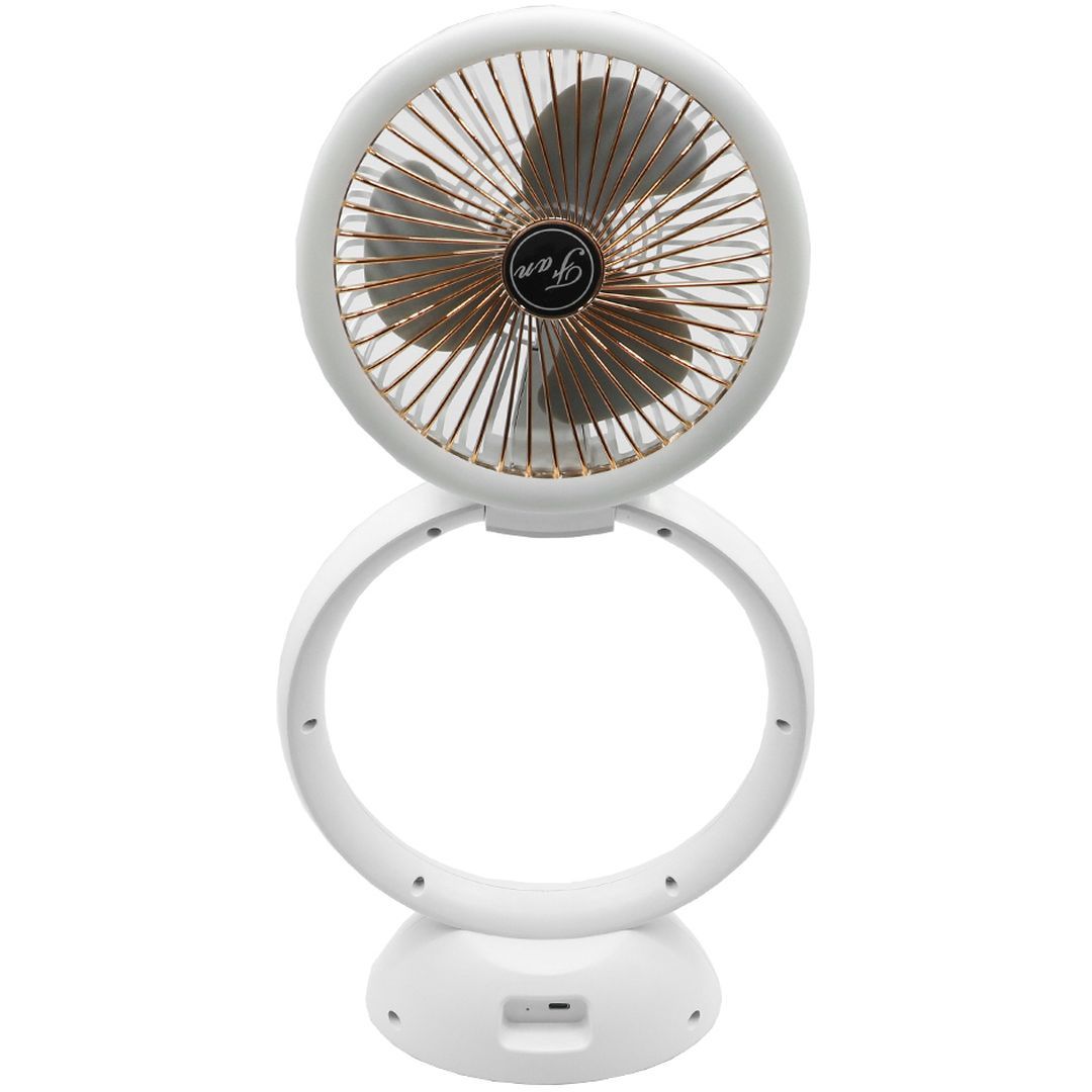 Αναδιπλούμενος Επαναφορτιζόμενος Φορητός Ανεμιστήρας με 4 Ταχύτητες και LED Φωτισμό Multi Function Lamp Fan