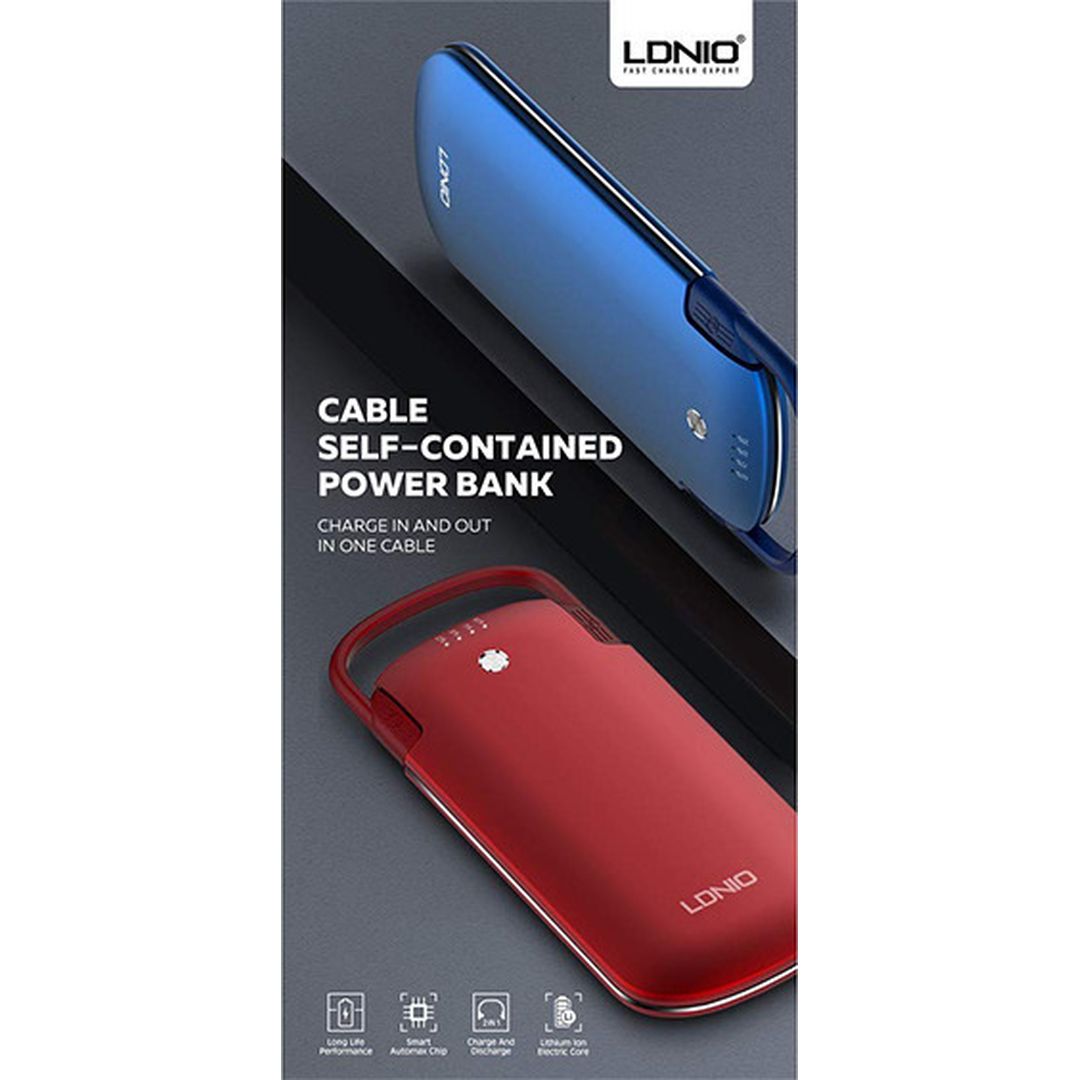 Ldnio PL1005 Power Bank 1000mAh με 2 Θύρες USB-A Μπλε