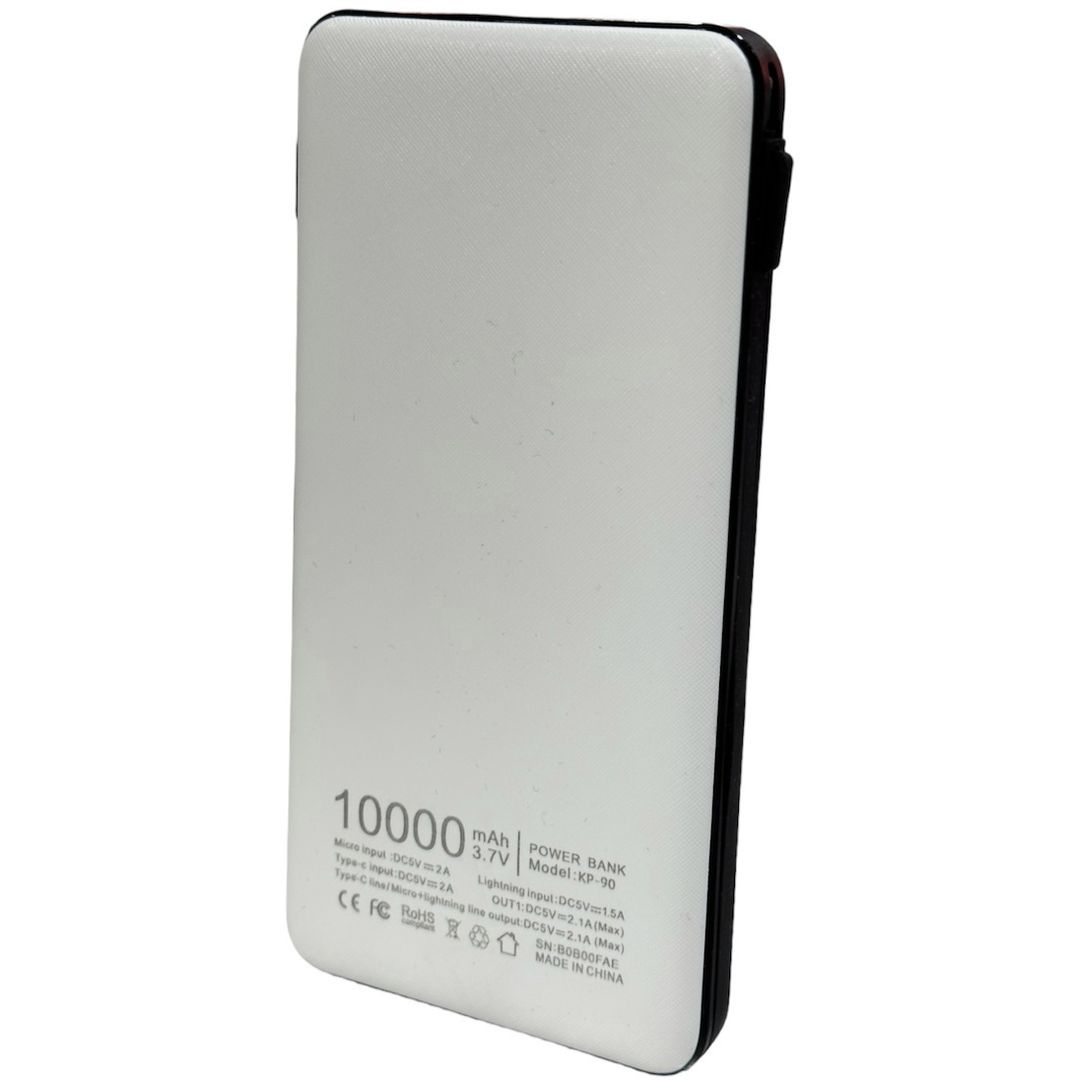 KLGO KP-90 Power Bank 10000mAh με Θύρα USB-A Λευκό