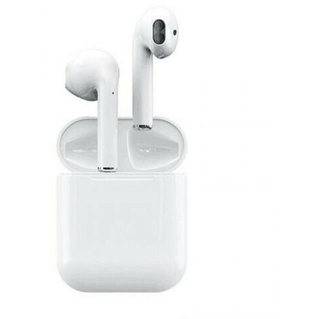 I19 Earbud Bluetooth Handsfree Ακουστικά με Θήκη Φόρτισης Λευκά