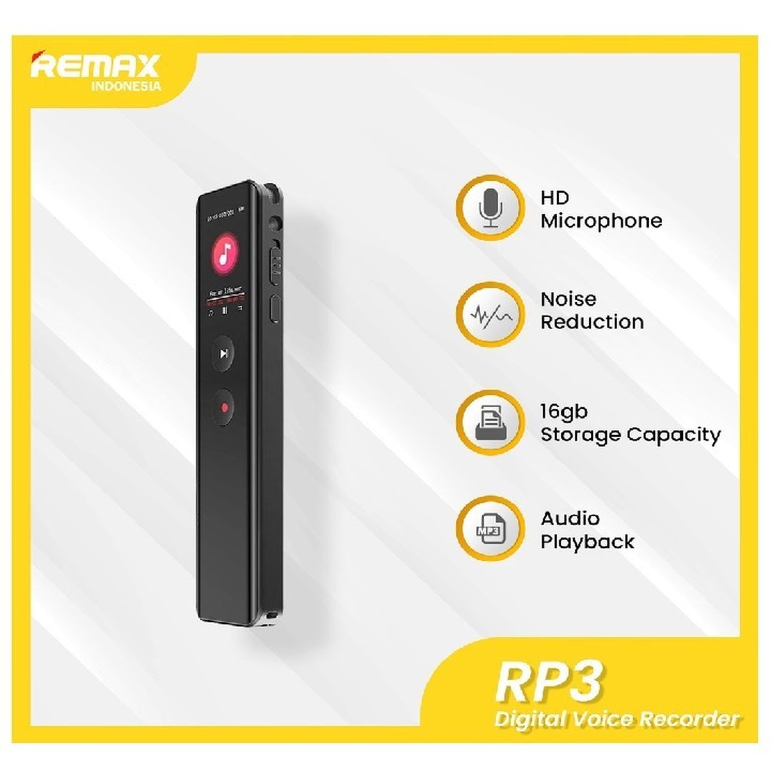 Remax Συσκευή Υπαγόρευσης RP3 με Eσωτερική Μνήμη 16GB
