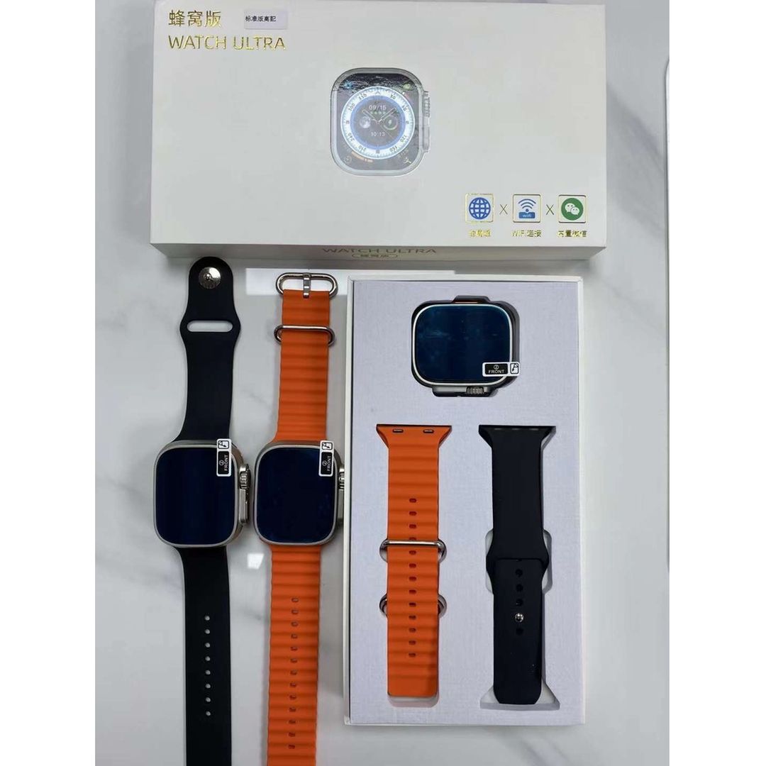 S8 Ultra 49mm Smartwatch με Παλμογράφο (Πορτοκαλί)