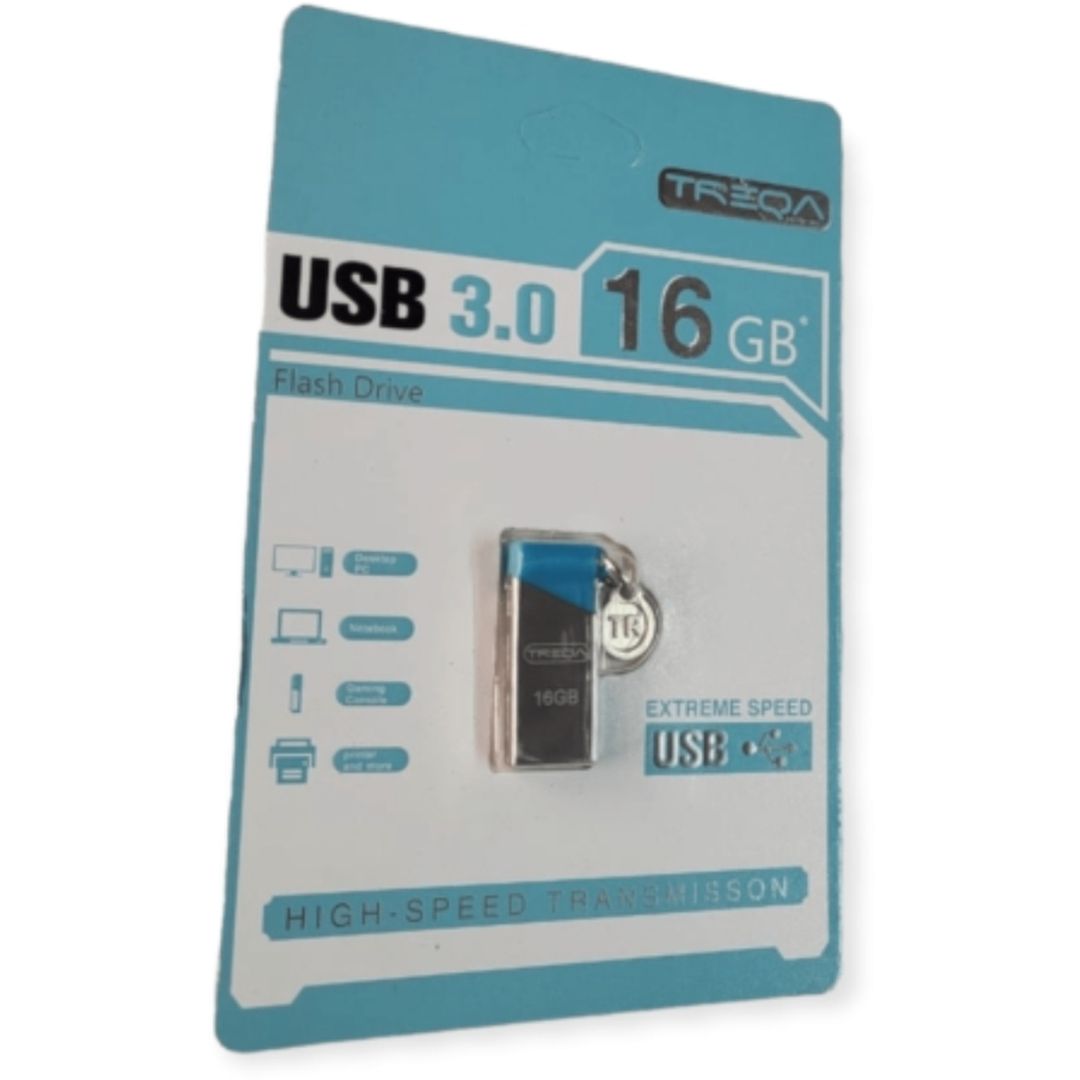 Treqa 16GB USB 3.0 Stick Ασημί
