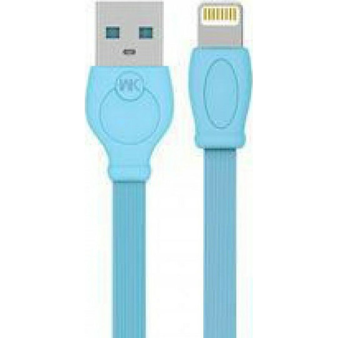 WK WDC-023 Flat USB-A to Lightning Cable Μπλε 3m