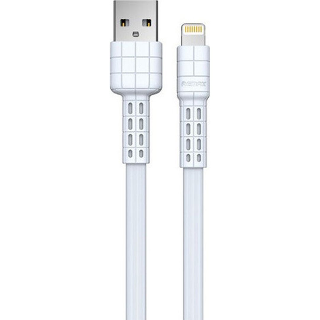 Remax Flat USB to Lightning Cable Λευκό 1m (Armor)