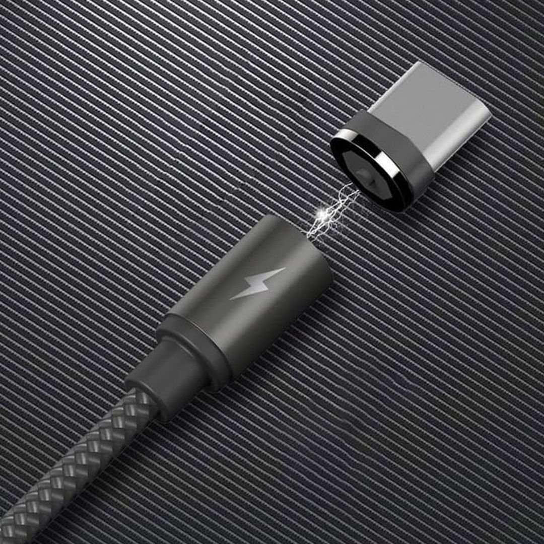 Remax Braided / Magnetic USB 2.0 Cable USB-C male - USB-A male Gold 1m (Gravity)
