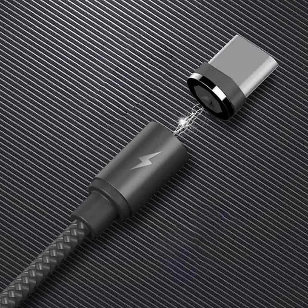 Remax Braided / Magnetic USB 2.0 Cable USB-C male - USB-A male Γκρι 1m (Gravity)