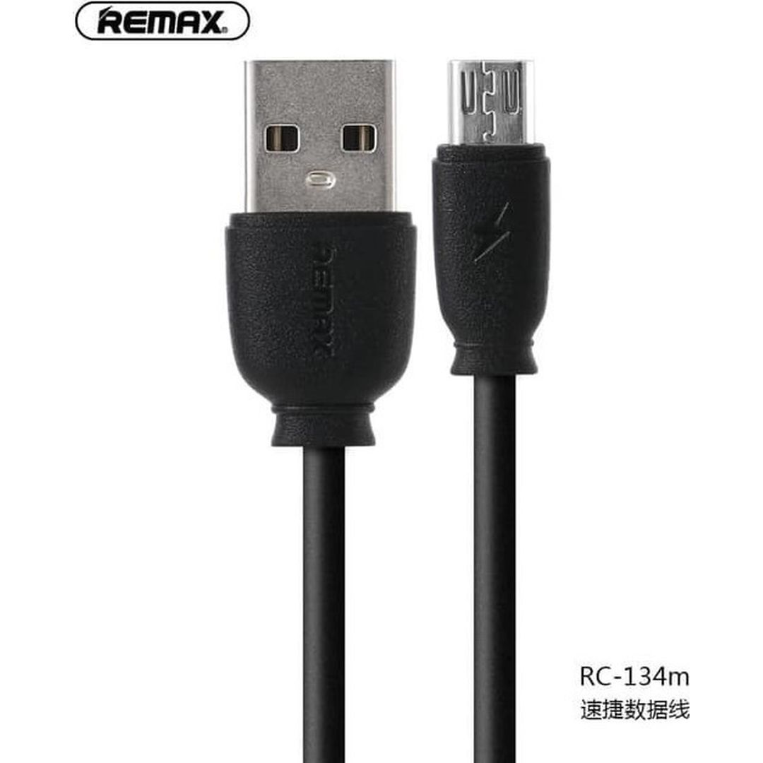 Remax Regular USB 2.0 to micro USB Cable Μαύρο 1m (Suji)