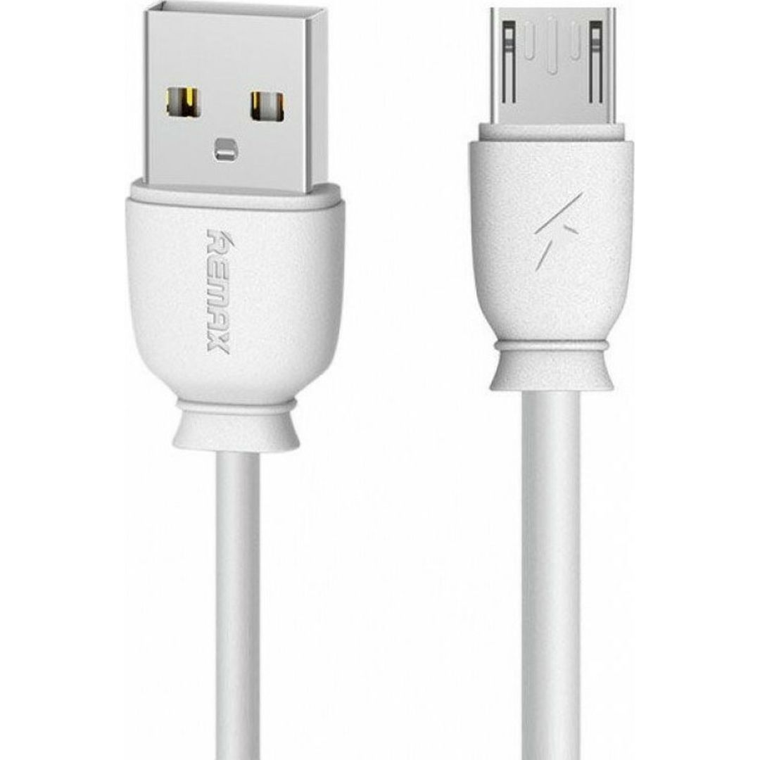 Remax Regular USB 2.0 to micro USB Cable Λευκό 1m (Suji)