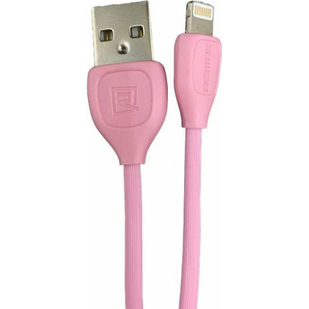 Remax Regular USB to Lightning Cable Ροζ 1m (Lesu)