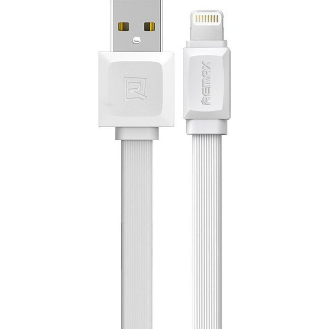 Remax Flat USB to Lightning Cable Λευκό 1m (Fast Safe)