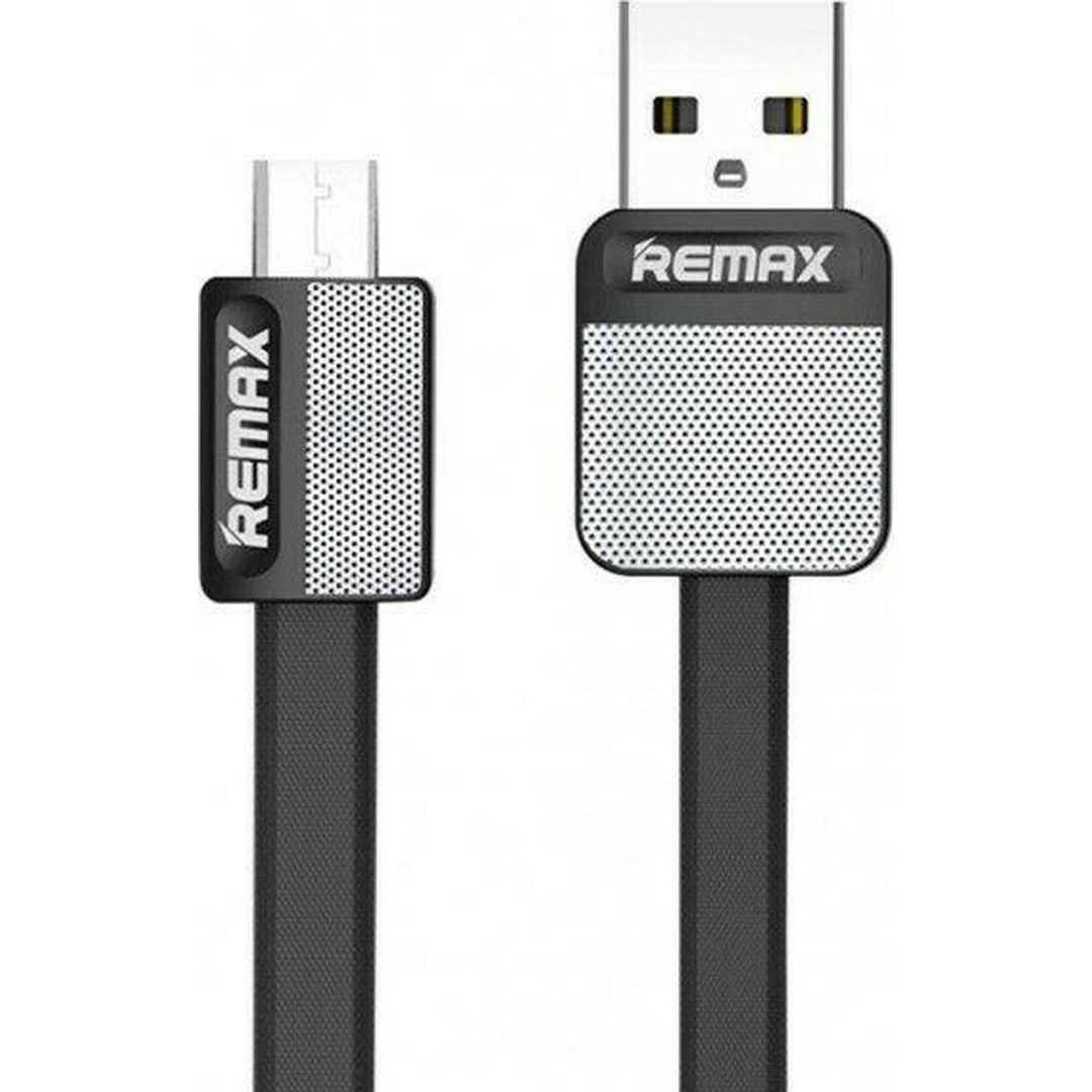 Remax Flat USB to Lightning Cable Μαύρο 1m (Platinum)